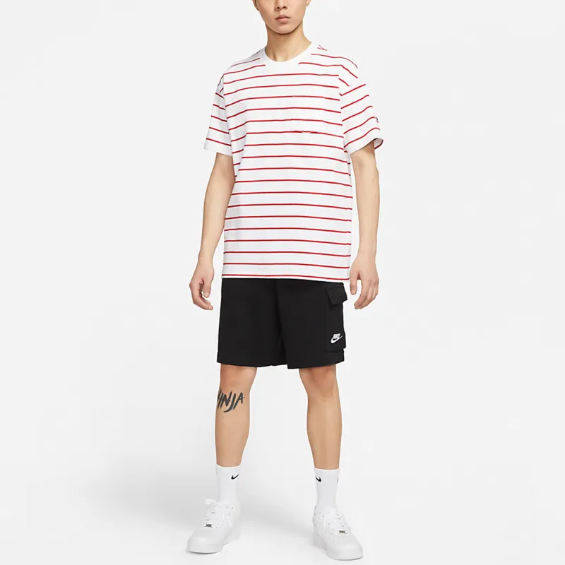 Nike T Shirts Men White-4
