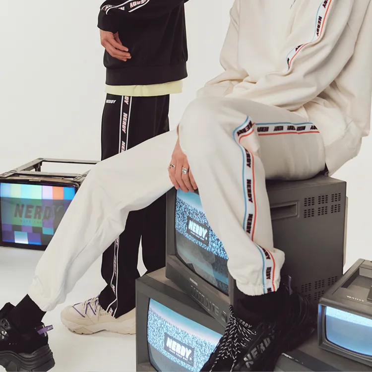 NERDY Sports Pants Unisex White-4