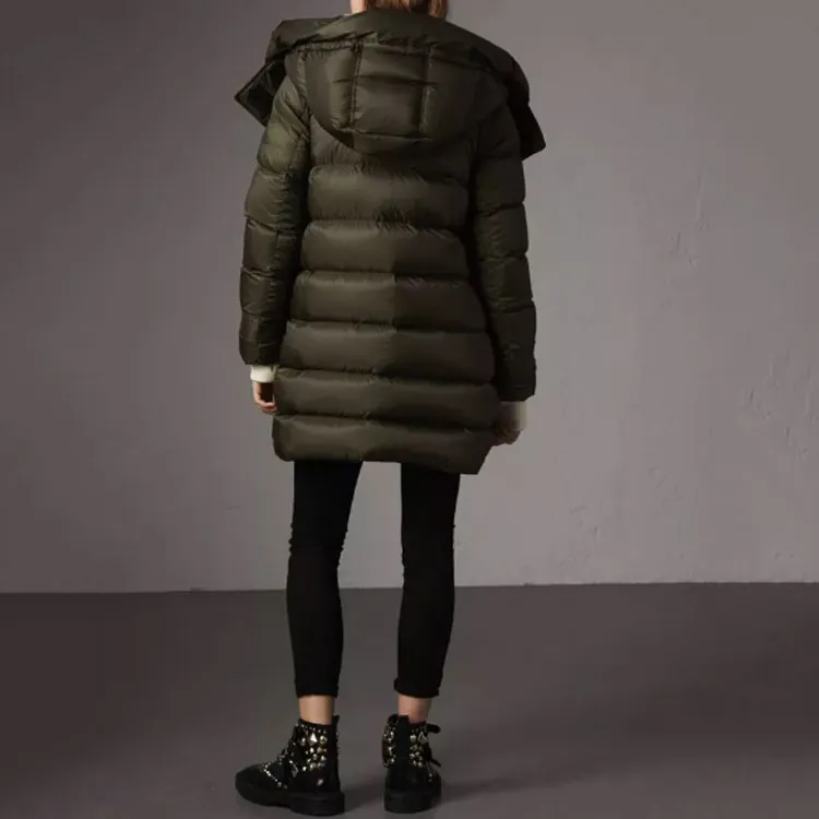 Burberry Down Jacket Women's Green-1