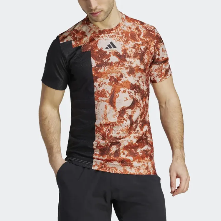 Adidas SS23 French Open Series T-Shirts Men Black-2