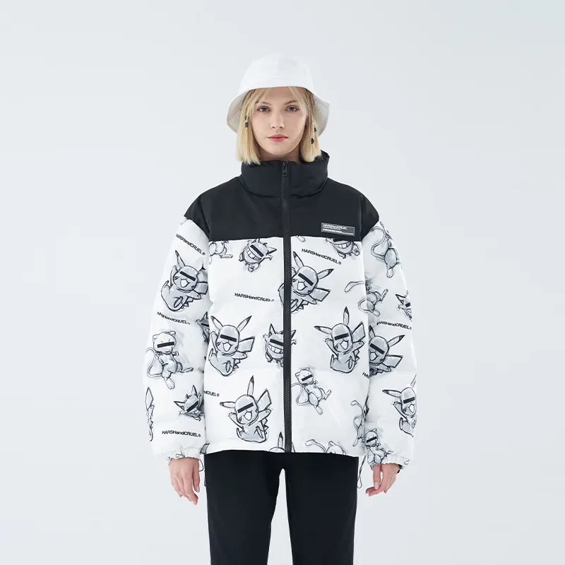 HARSH AND CRUEL Puffer Jacket Winter Unisex-26