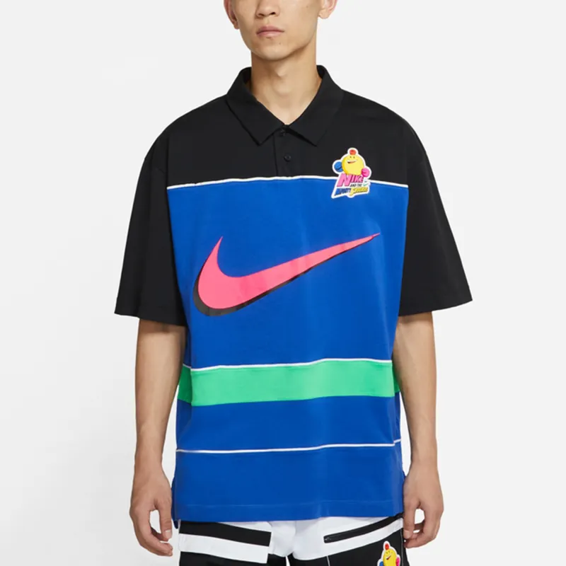 Nike Polo Shirts Men Blue-3