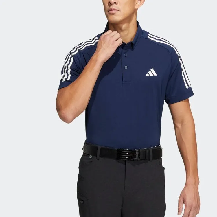 Adidas Polo Shirts Men Preppy Navy Blue-1