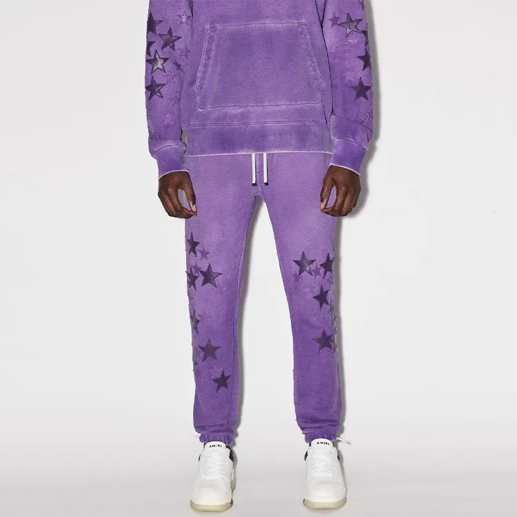 AMIRI Knitted Sweatpants Men Purple-1