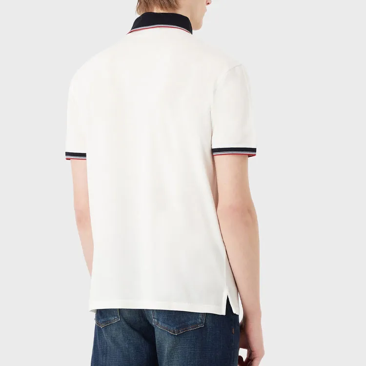 EMPORIO ARMANI SS23 Polo Shirt Men's Ecru-4