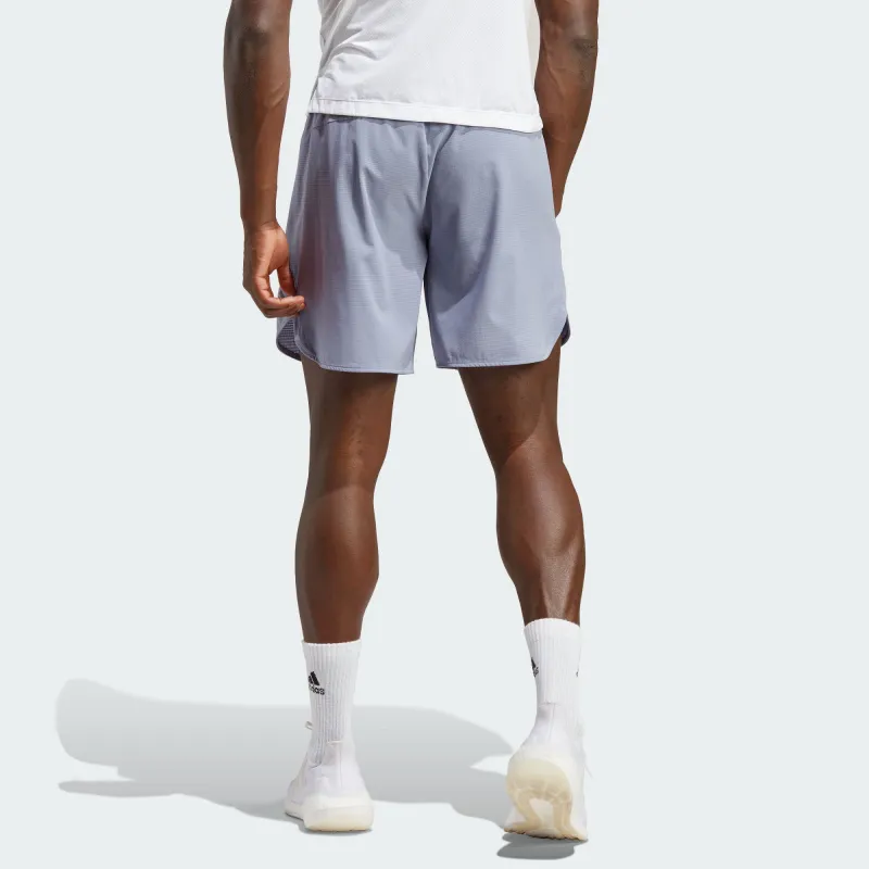 Adidas Hiit Sports Shorts Men Silver Gray Violet-1