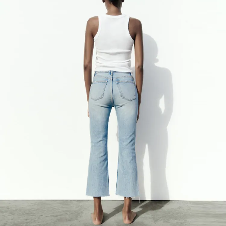ZARA Jeans Women's Light Blue-3