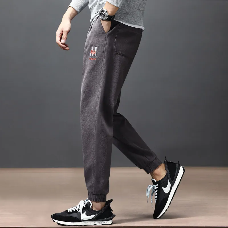 GUKUUL Casual Pants Unisex Black Gray-6