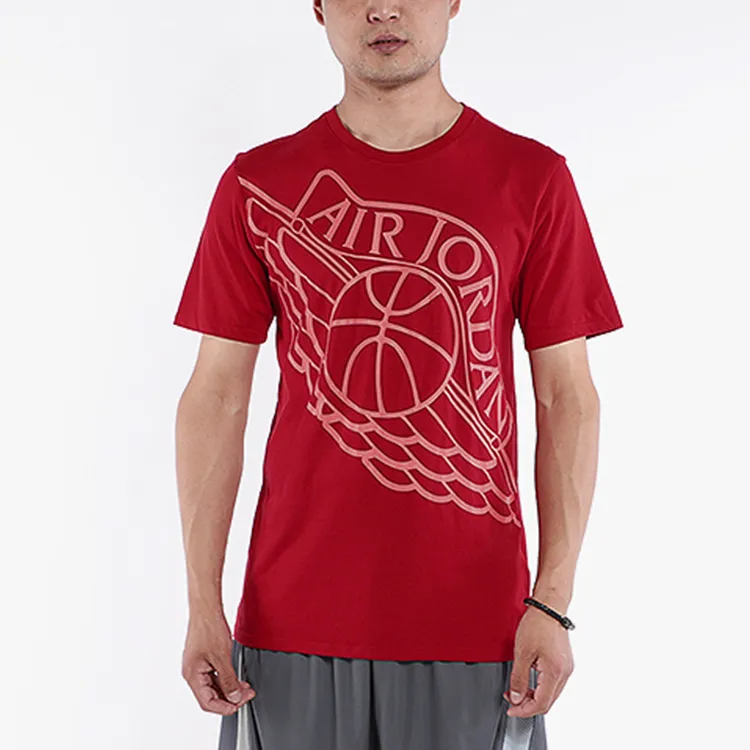 Jordan T Shirts Men Red-2