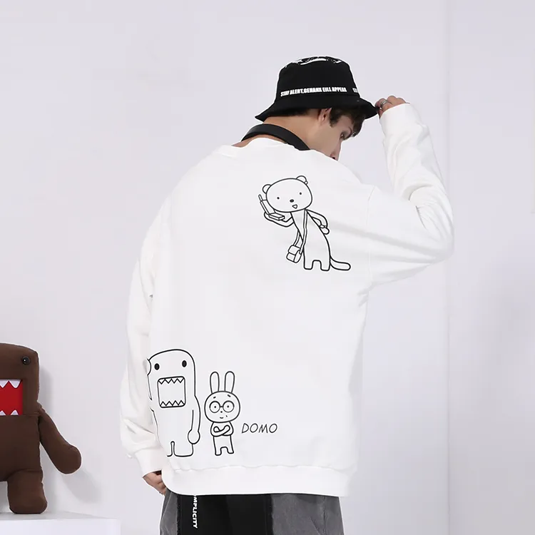 GENANX Crew Neck Loose Fit Regular Sweatshirt Unisex-3