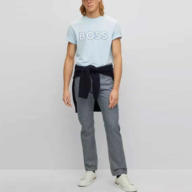 HUGO BOSS T Shirts Men Light Blue-1