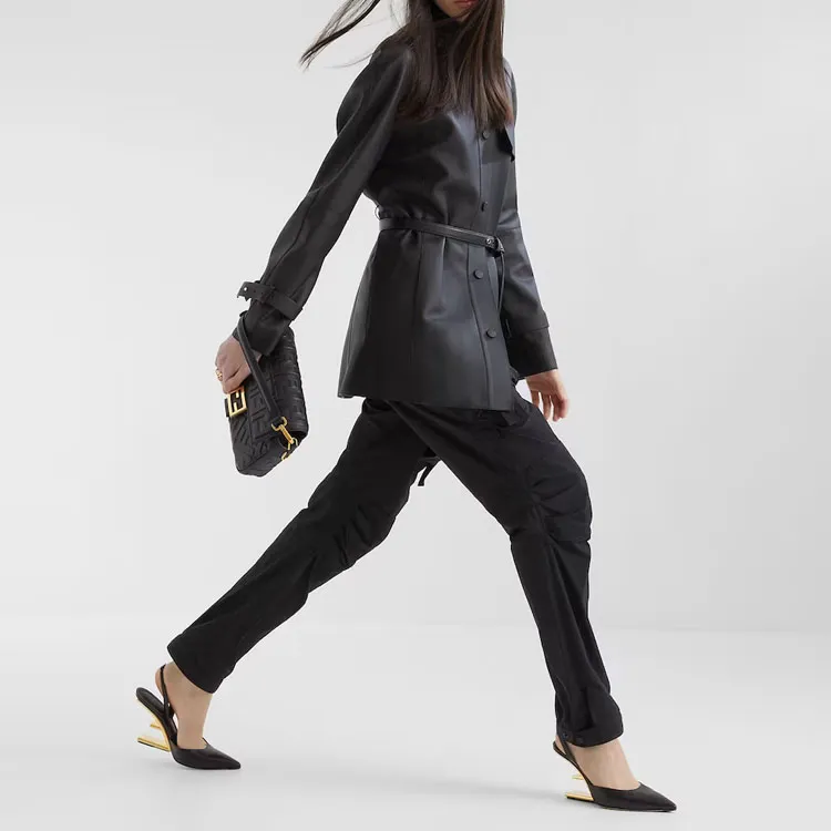 FENDI SS23 Cargo Pants Women's Black-2