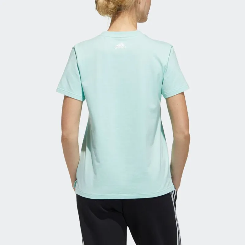 Adidas Set in Sleeve T Shirt Women's Green-2