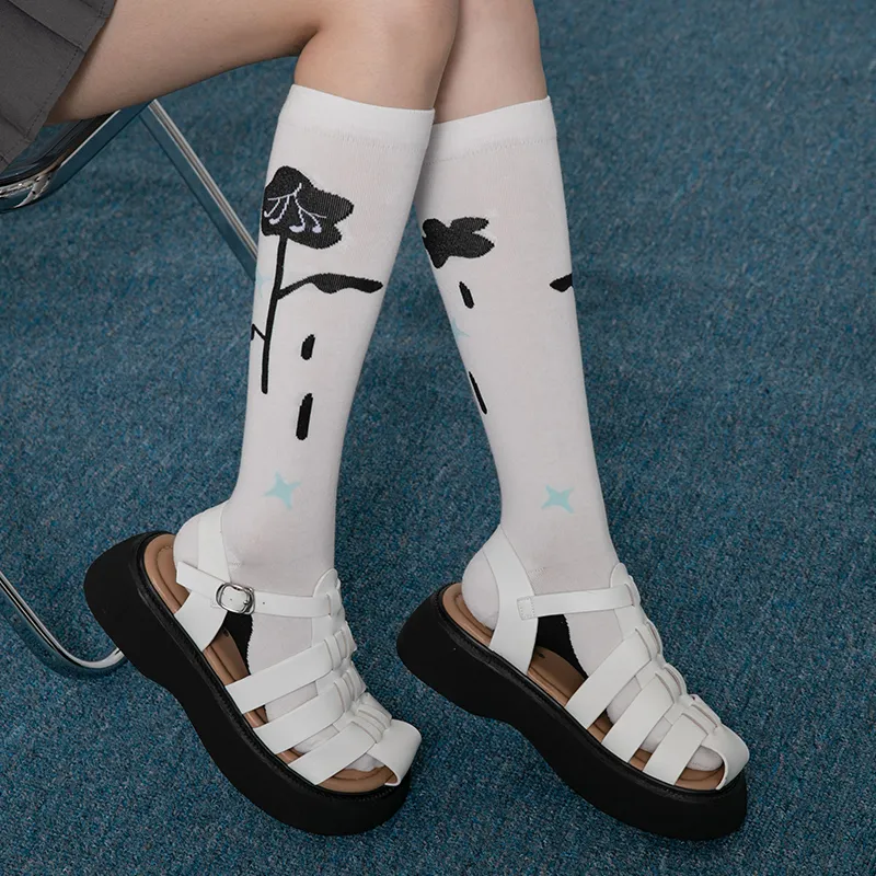 TOOCI Knee-High Socks Women's Combo Set-5