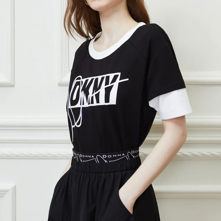 DKNY T-Shirts Women's Black-4