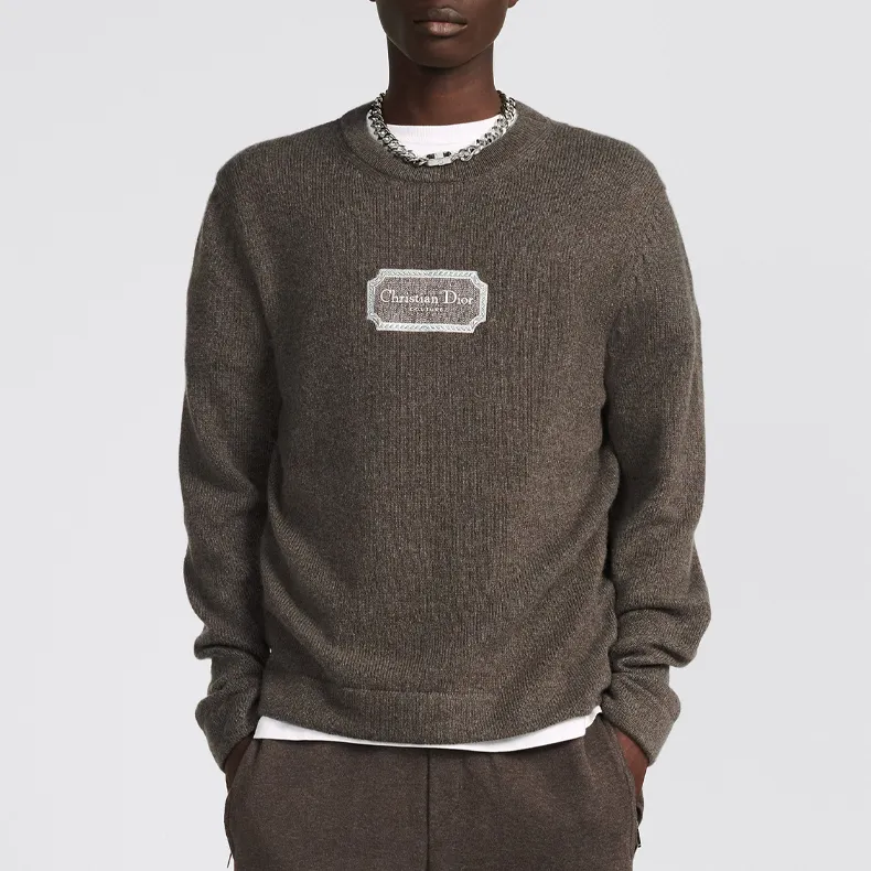 DIOR Cashmere Sweaters Men Brown-2