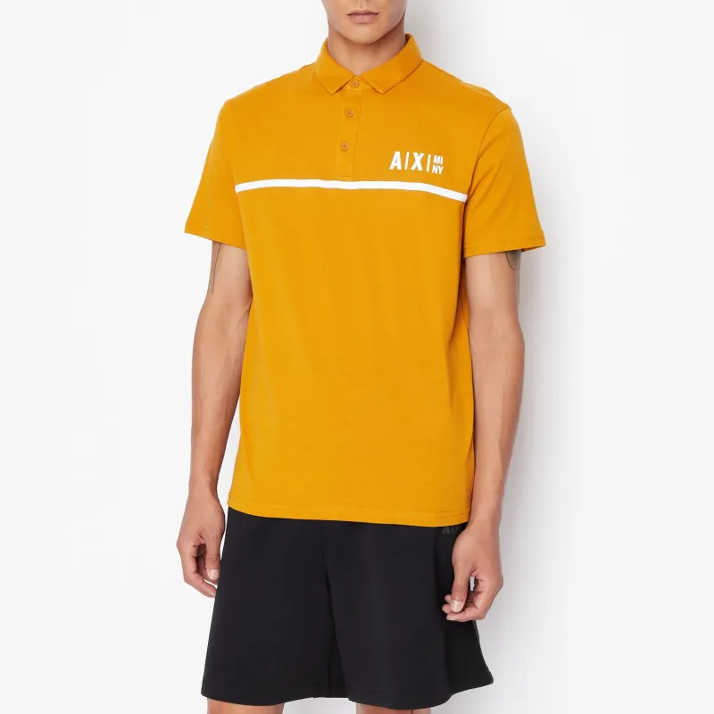 ARMANI EXCHANGE Polo Shirts Men Orange Red-2