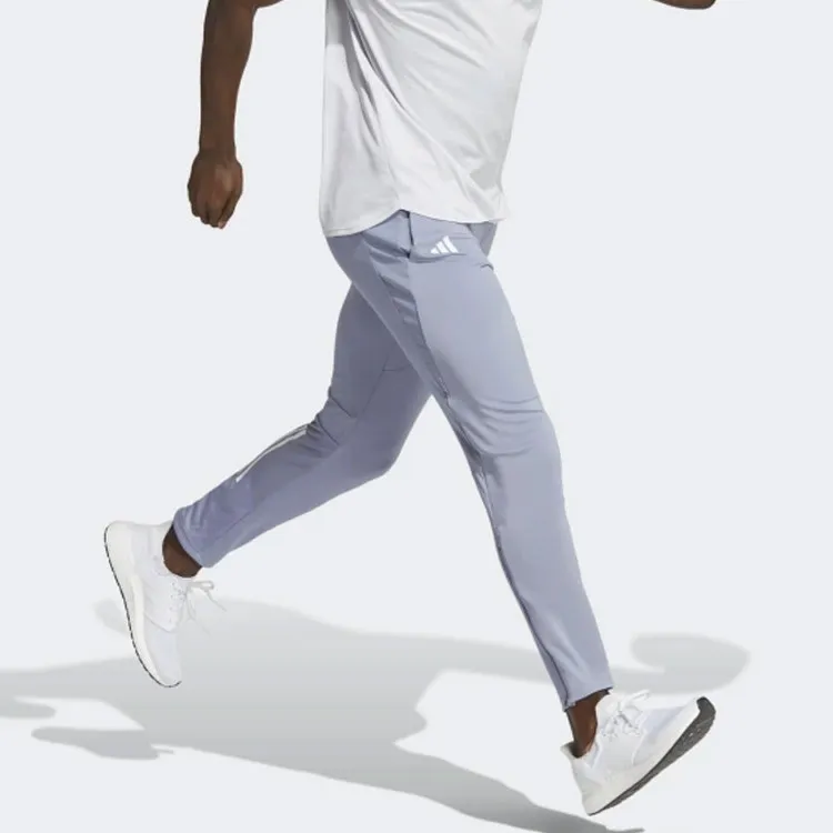 Adidas Casual Pants Men Silver Purple-2