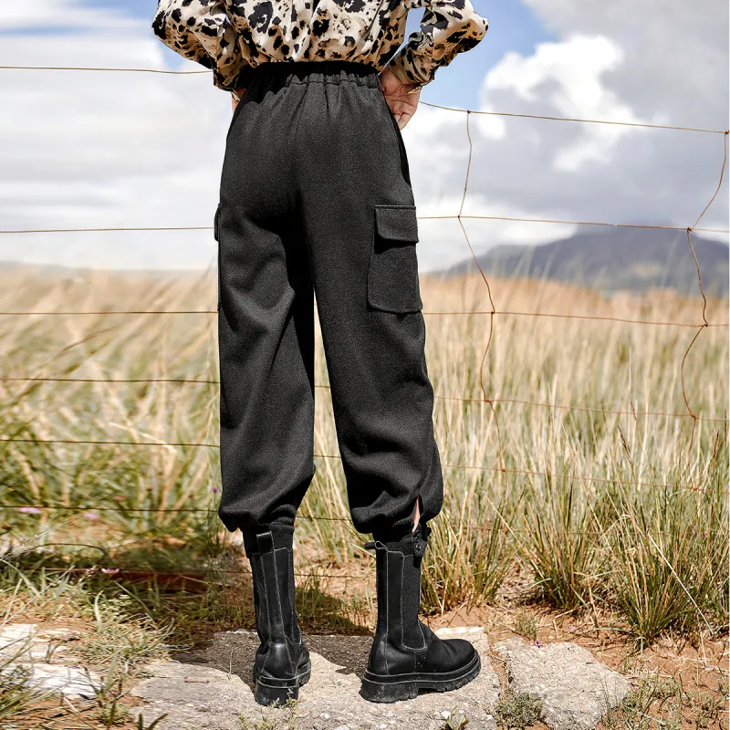 MEETLADY Cargo Pants Casual Pants Women's-5