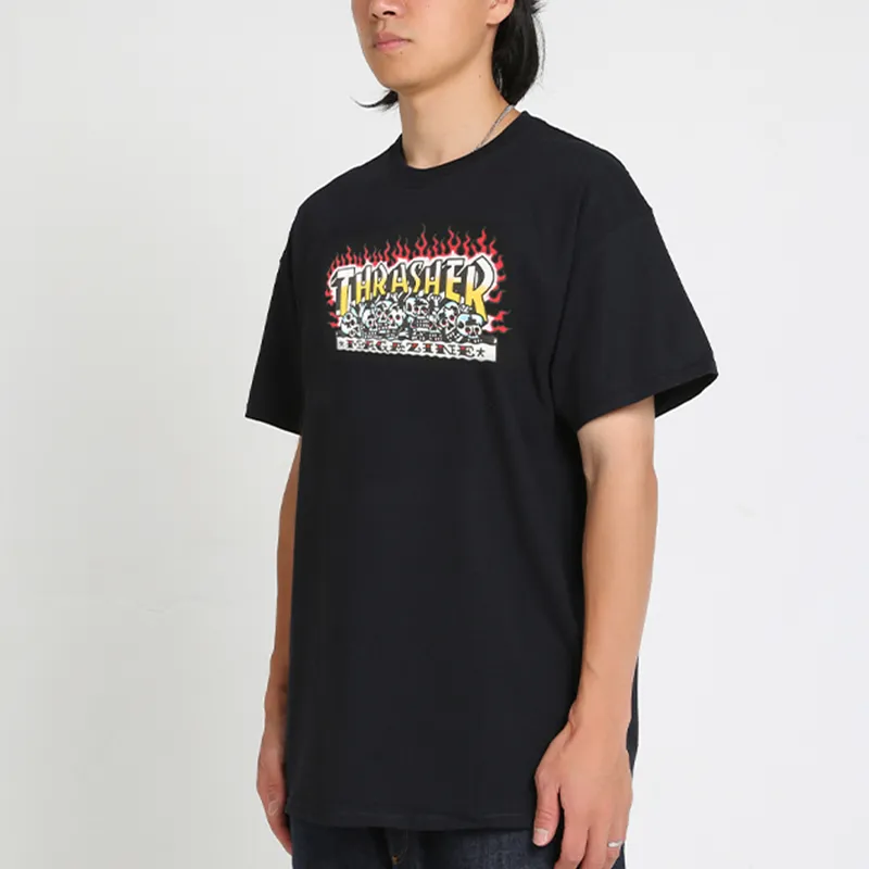 Thrasher T Shirt US Version Unisex Black-2
