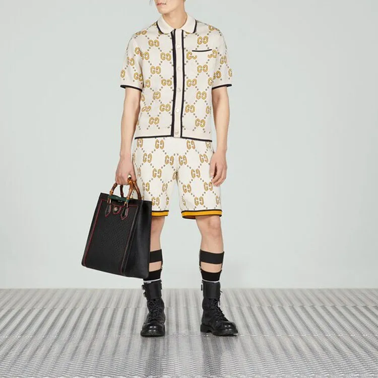 GUCCI Casual Shorts Men Yellow-1