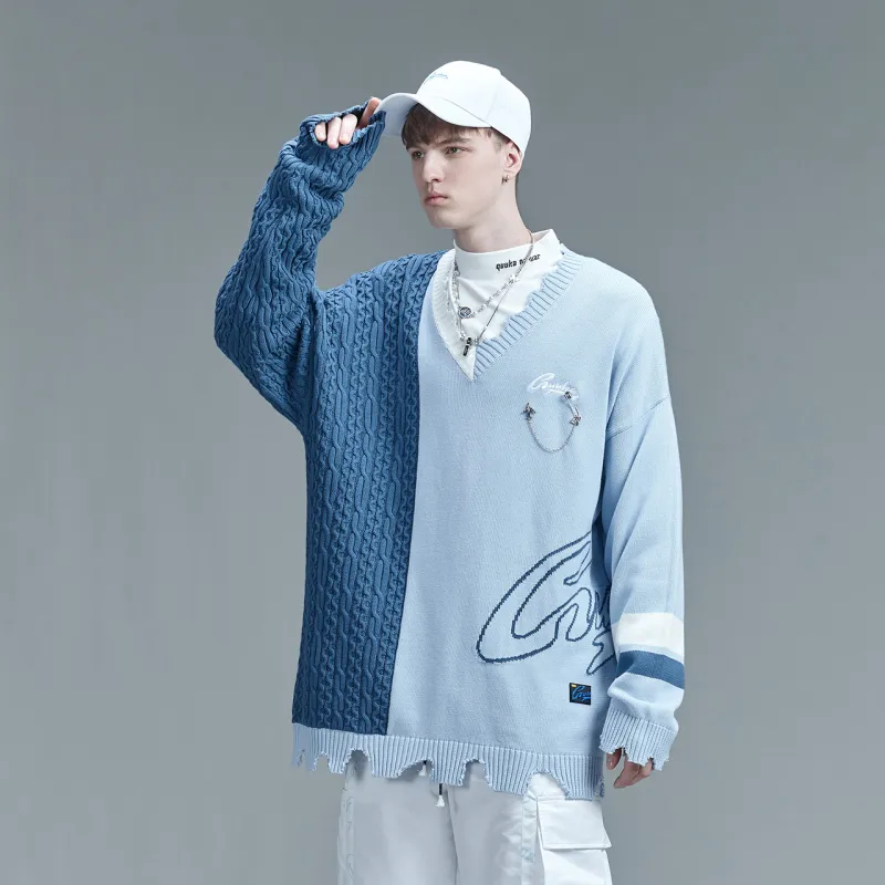 Guuka Sweaters Unisex Blue-2