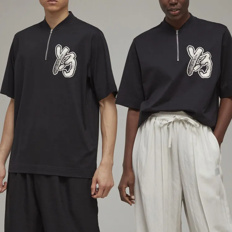 Y 3 T Shirts Unisex Black-5
