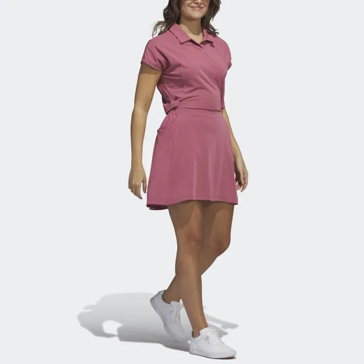 Adidas Short-Sleeved Dresses Women's Pink-4