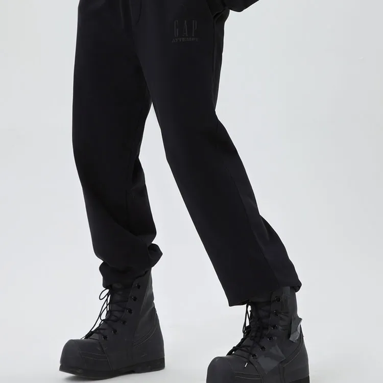 Attempt X GAP X ATTEMPT Knitted Sweatpants Unisex Black-4