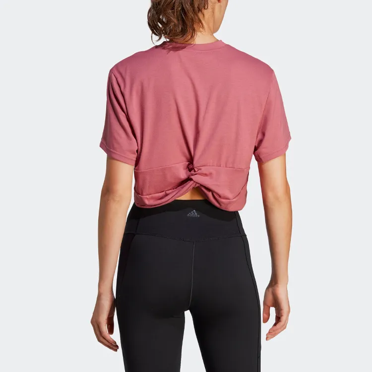 Adidas Crop Tops Women's Stratum Pink-4