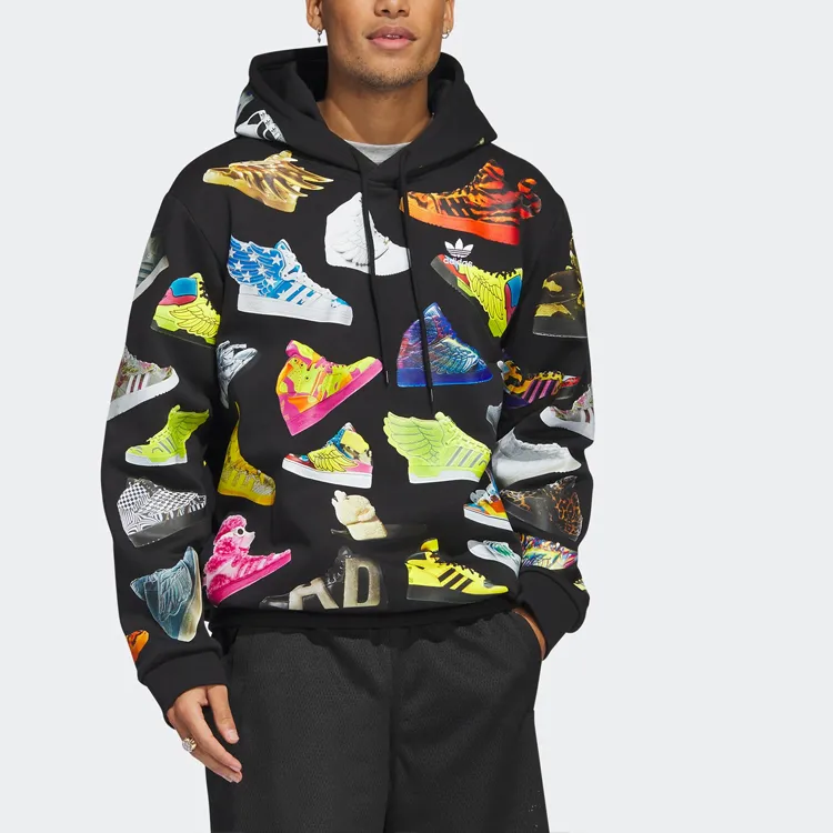 Adidas x JEREMY SCOTT Sweatshirt Men's Black-4