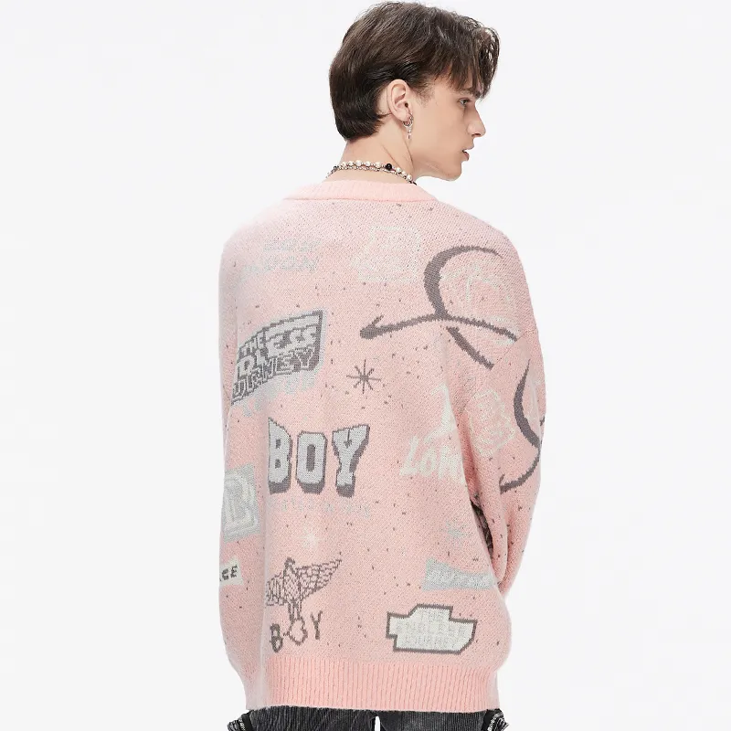 Boy London Sweaters Unisex Pink-4