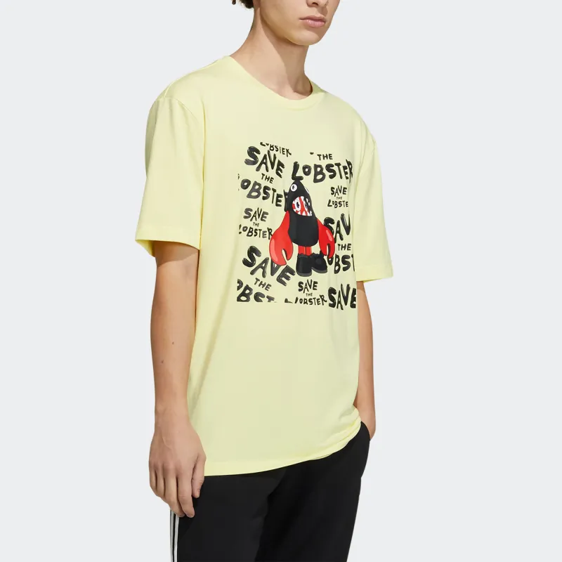 Adidas Originals T Shirt Men's Yellow-1