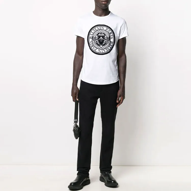 BALMAIN T Shirts Men White-1
