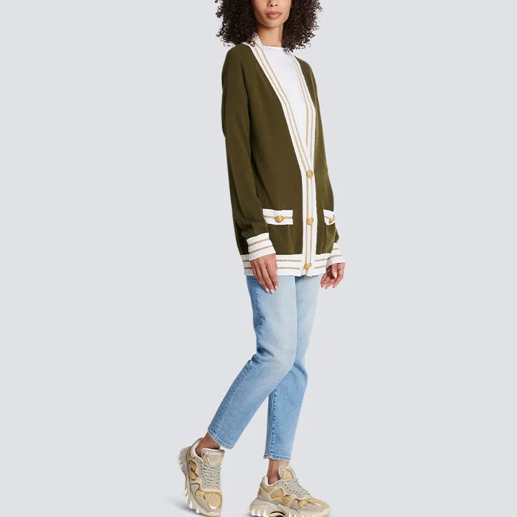 BALMAIN Button front Knitted Cardigan-3