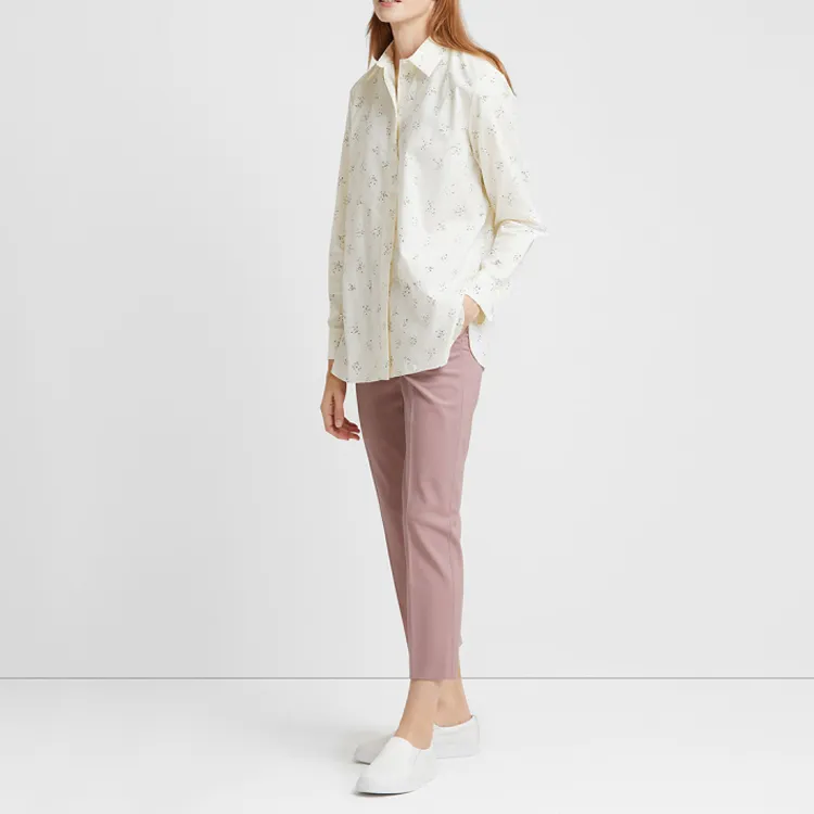 THEORY Casual Pants Women's Light Pink-3