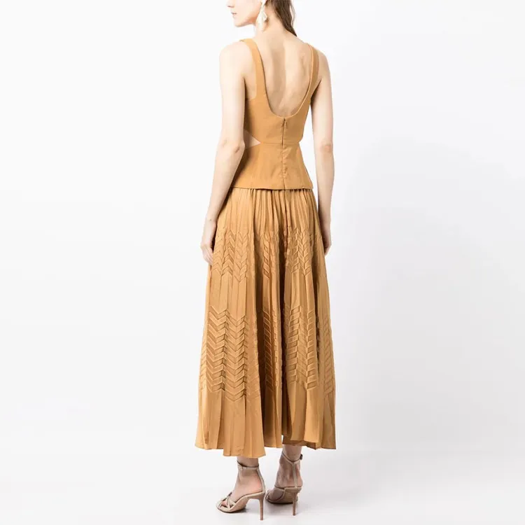 ACLER Sleeveless Dresses Women's Caramel Umber-2