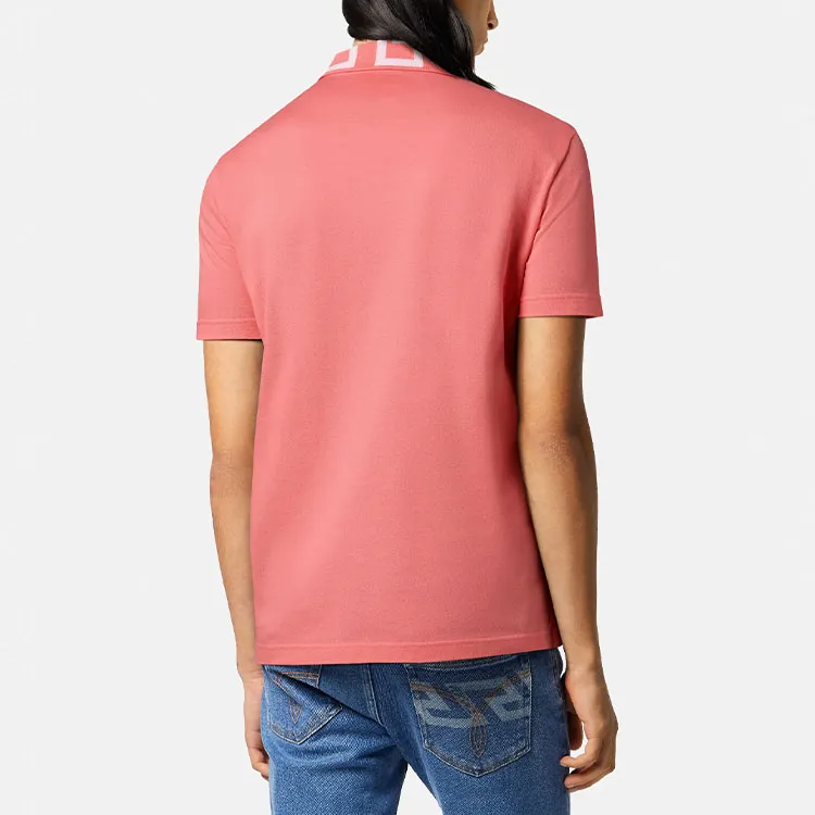 VERSACE Polo Shirts Men Pink-4