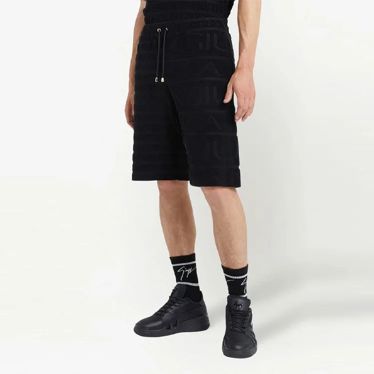 Giuseppe Zanotti Logo Terry-cloth Bermuda Shorts-3