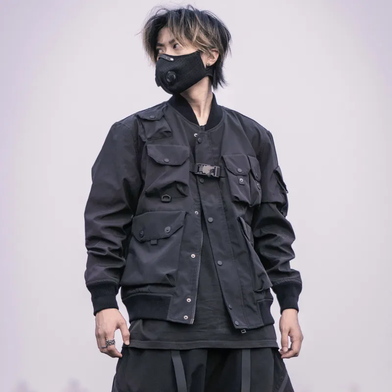VIP Loose Fit Workwear Jacket Unisex Black-6