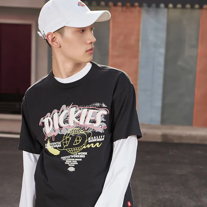 Dickies SS21 Crew Neck Fitted Straight Short Sleeved T Shirt Unisex Black-2