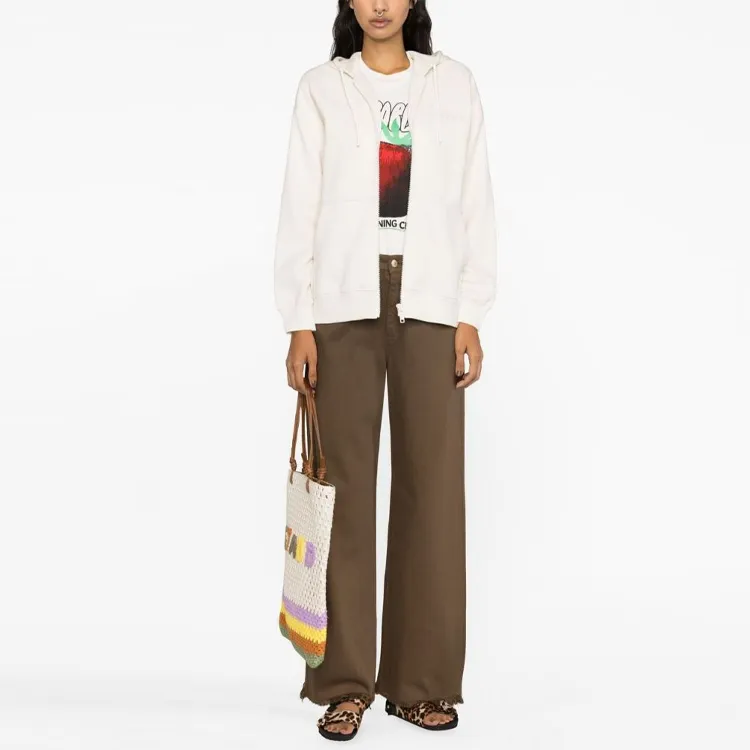 GANNI Sweatshirts Women's Ecru-1