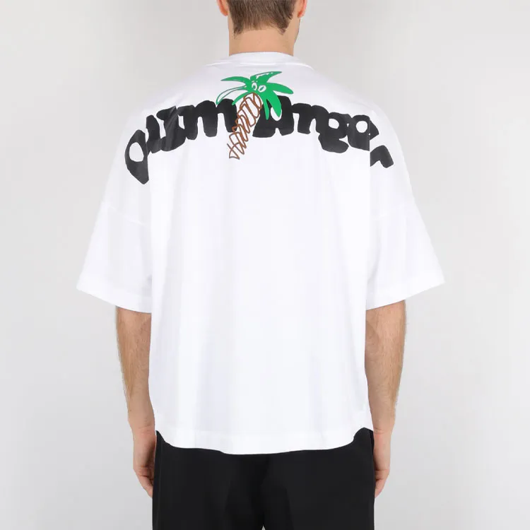 PALM ANGELS Sketchy Cotton Oversized T shirt-2
