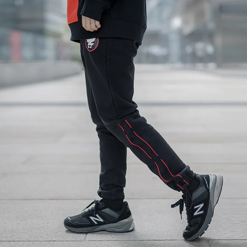 Clubxxhh Casual Pants Unisex Black-5