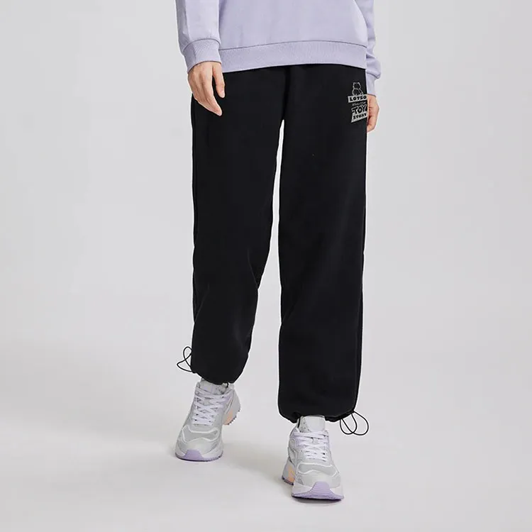 LiNing x Disney Knitted Sports Pants Women's Black-3
