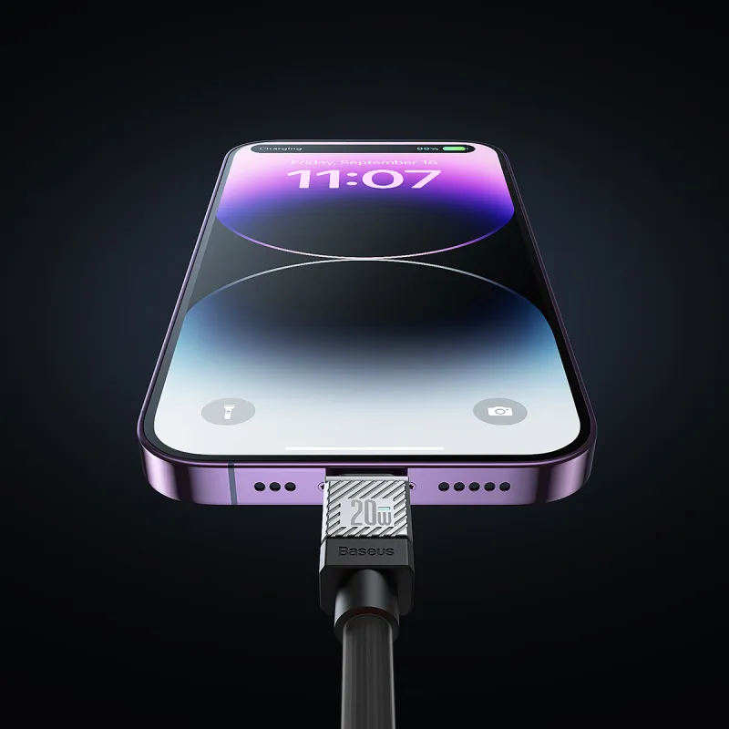 Baseus 1 Meter One Drag One USB A To Tpye CType C To IP Coolplay Apple Android Fast Charging Cable-14