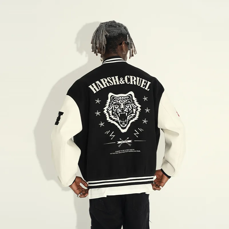 HARSH AND CRUEL Baseball Jacket Unisex-2