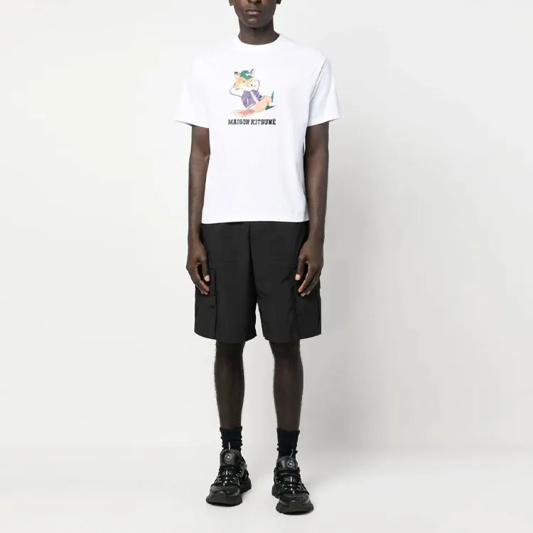 Maison Kitsune T Shirts Unisex White-2