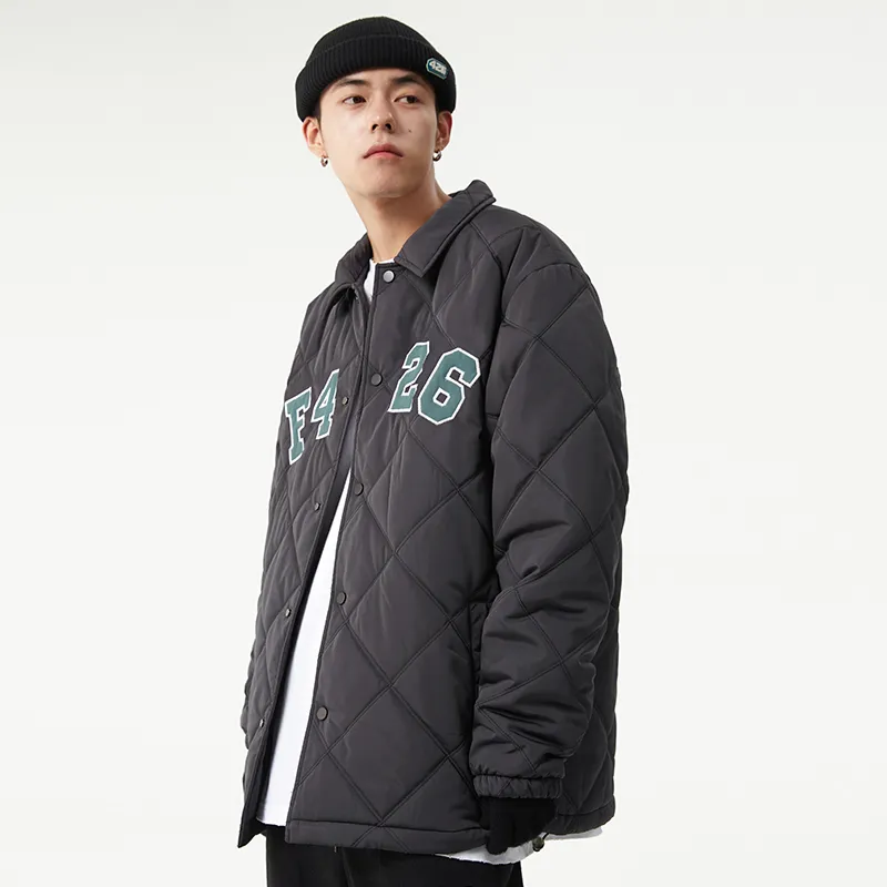 F426 Puffer Jacket Winter Unisex Dark Gray-4
