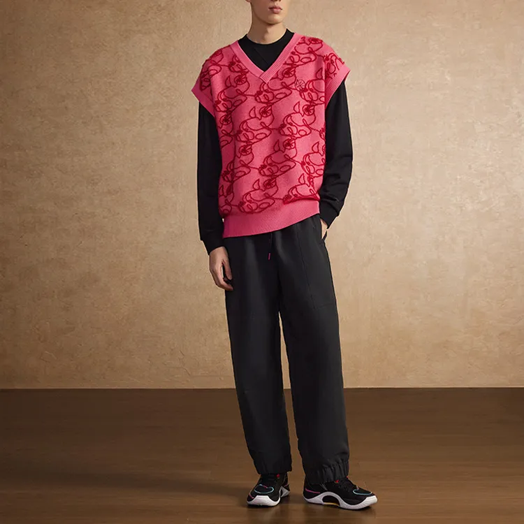 LiNing 2023 Fall And Winter New Arrival Vest Men's Vibrant Pink-2